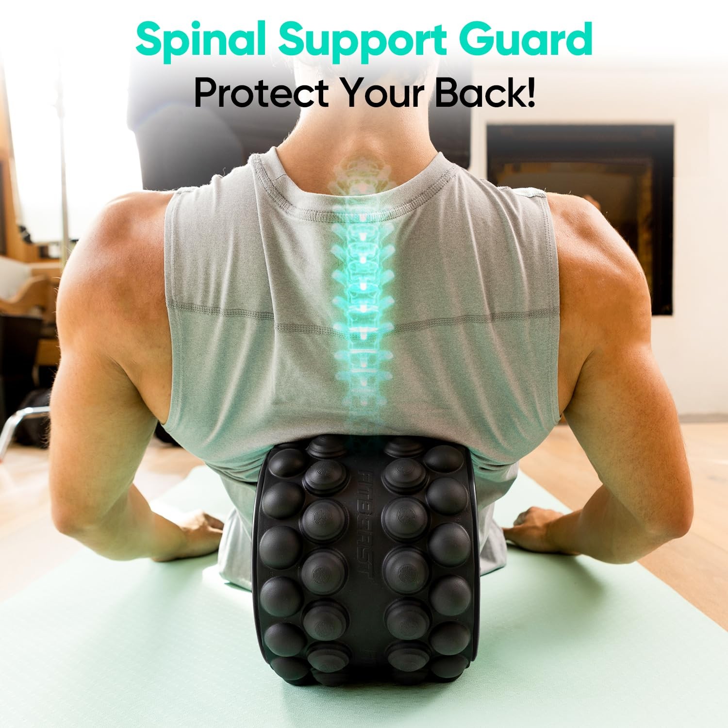 Back Roller, Back Wheel Foam Roller - Targeted Muscle Roller for Deep Tissue ...