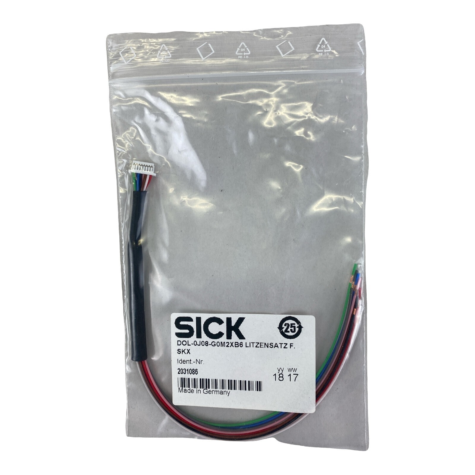Sick DOL-0J08-G0M2XB6 ID 2031086 Stranded Cable/Connector