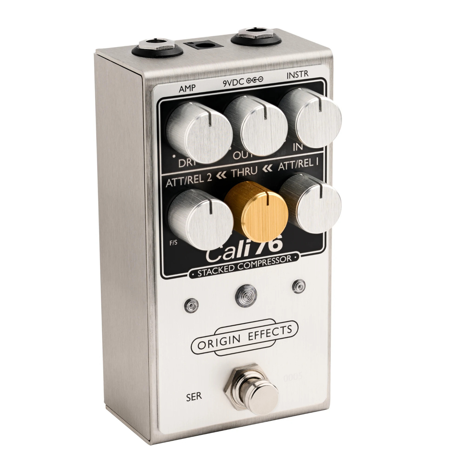 Origin Effects Cali76 Stacked Compressor V2 Effects Pedal, Silver