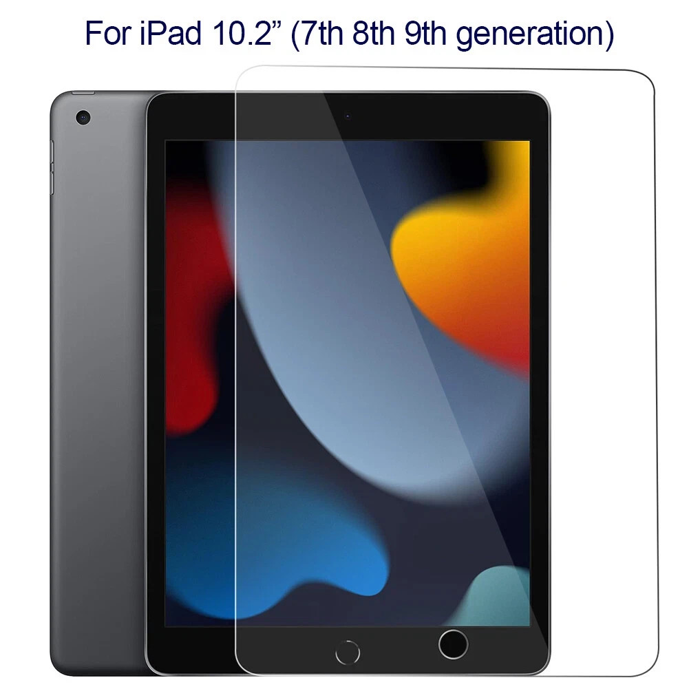{1-Pack} Clear HD Tempered Glass Screen Protector For iPad 10.2 7th 8th 9th Gen