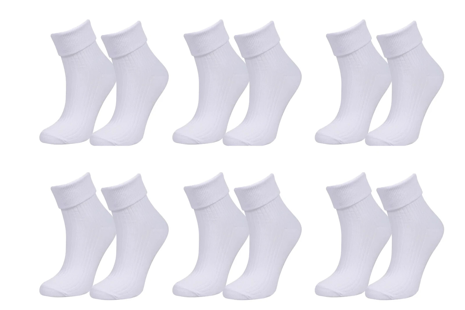 tittimitti 98% Organic Cotton Luxury Women's Socks 6-Pack