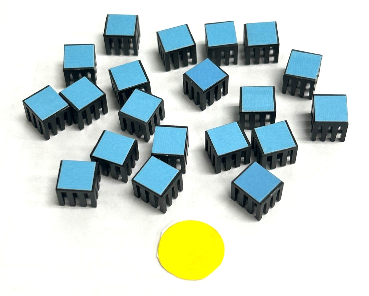 UNBRANDED HEATSINK 3/8" X 3/8" X 3/8"  LOT OF 20