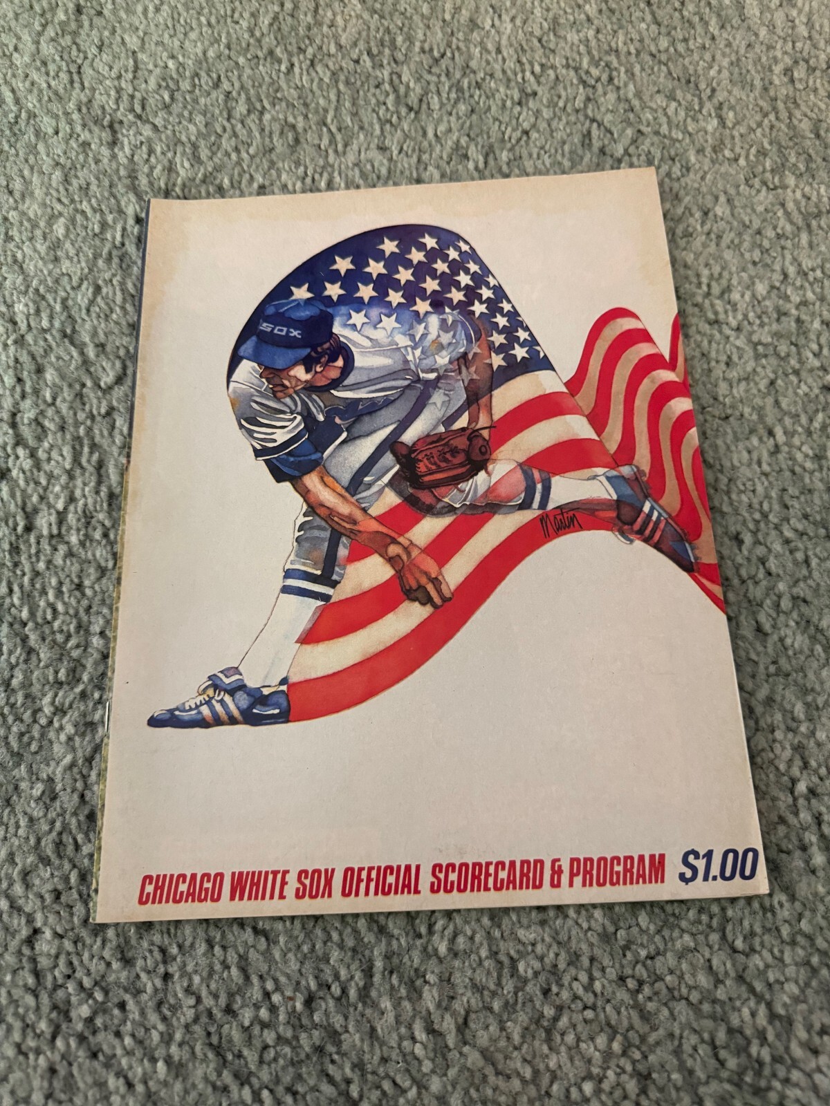 1981 Chicago White Sox Milwaukee Brewers Baseball Program Larry Hisle HR 4/15