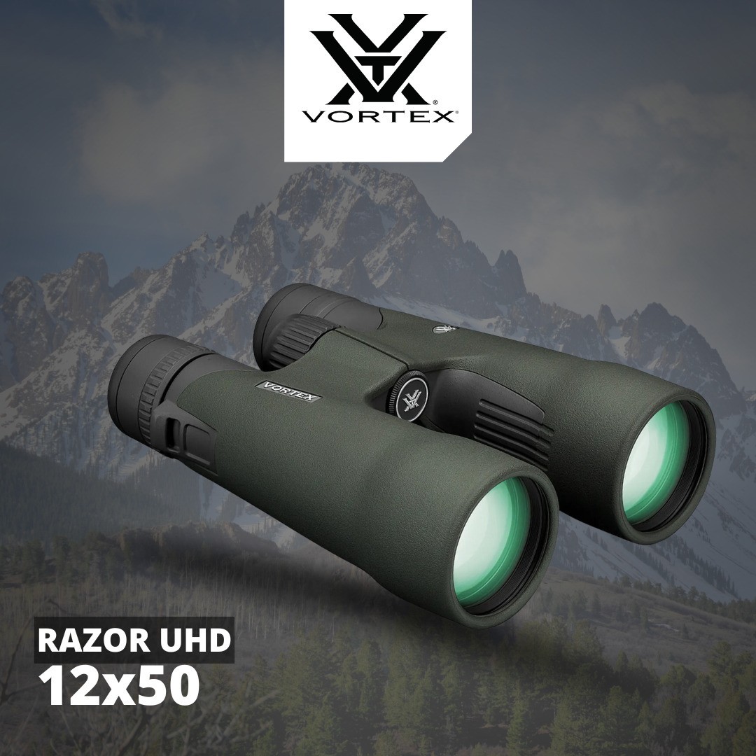 Vortex 12x50 Razor UHD Binoculars GlassPak Pro Harness PRECISION