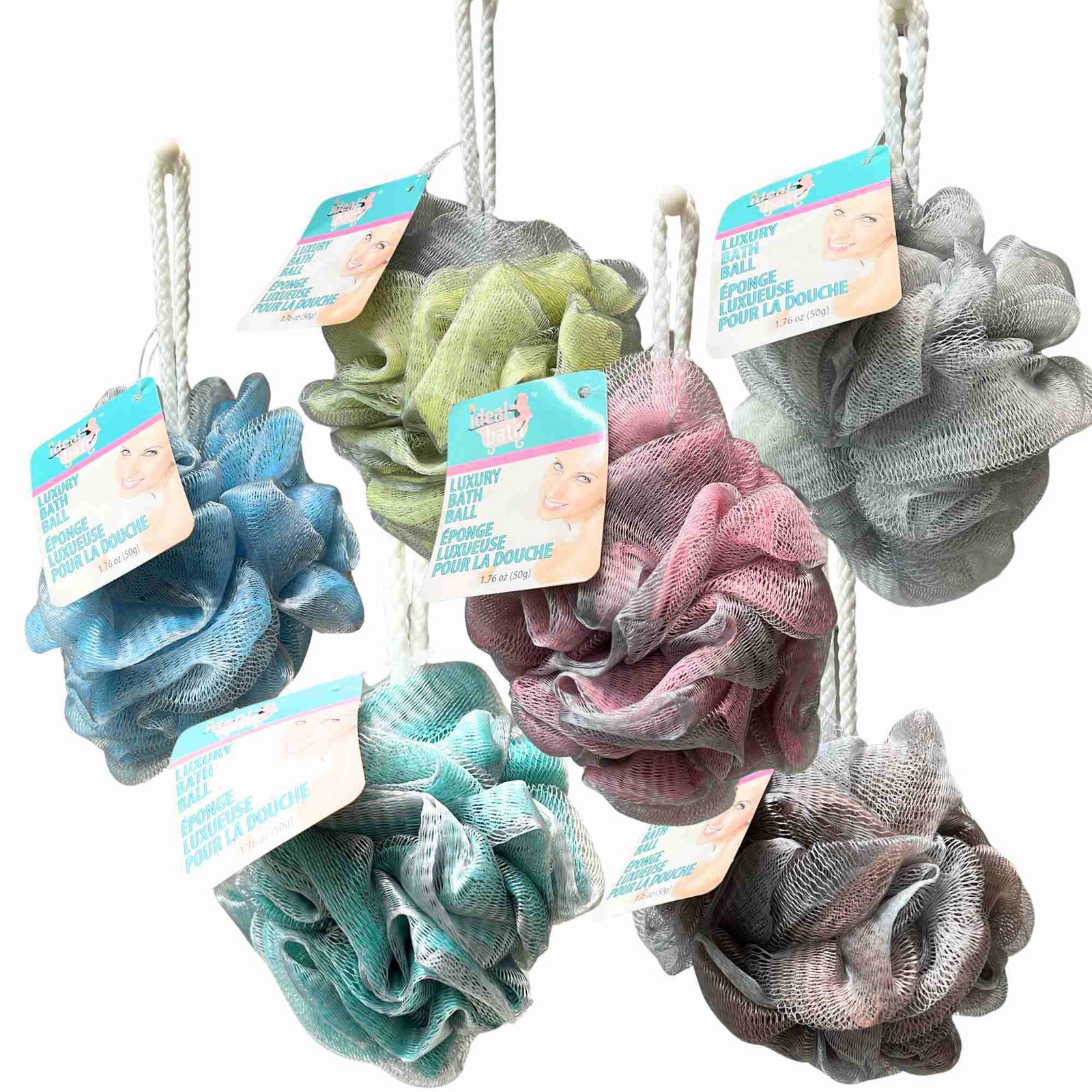 1.76 oz Lofah Mesh Body Scrubber/Bath Sponge:1 Pack