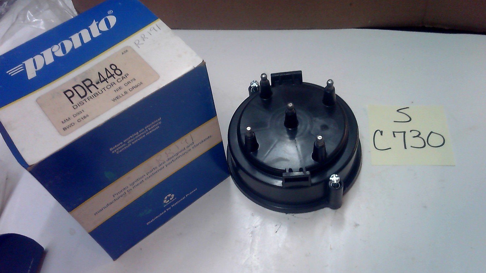 PDR-448/DR-448/D331/C184/DR73/DR9049 (NAPA NO. RR191) DISTRIBUTOR CAP