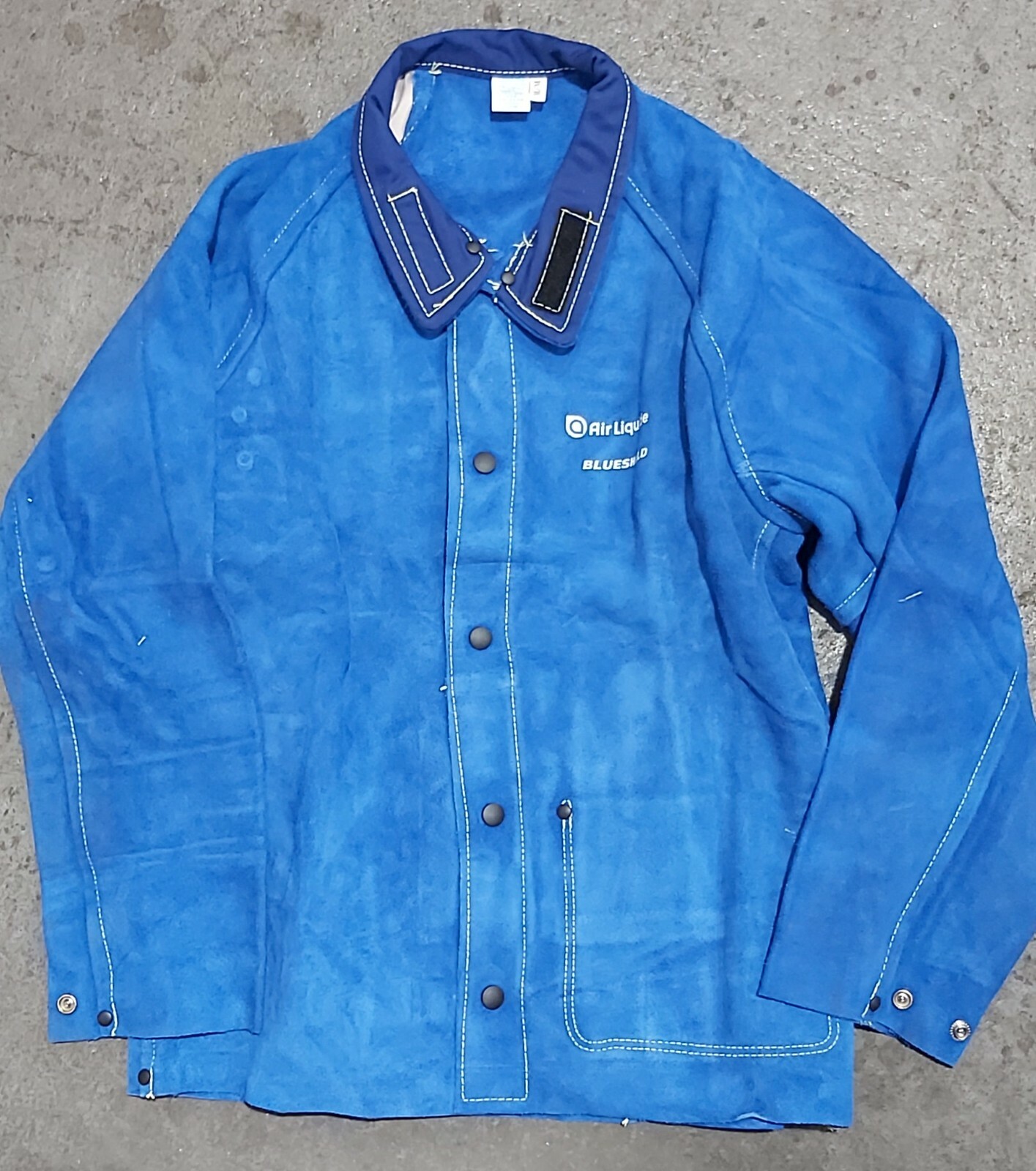 BLUESHIELD Leather Welding Jacket Blue XLARGE