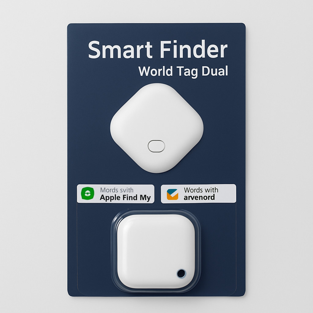 Smart Finder World Tag Dual Apple Android White