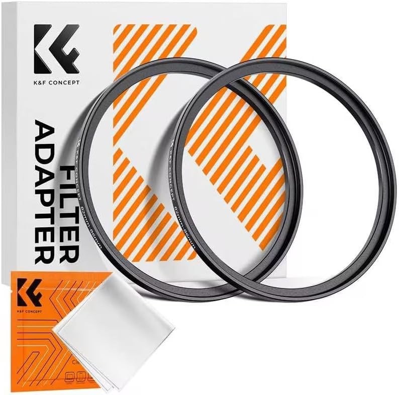 K&F Concept Step Up Ring Adapter - 55mm to 82mm (2 Pcs)