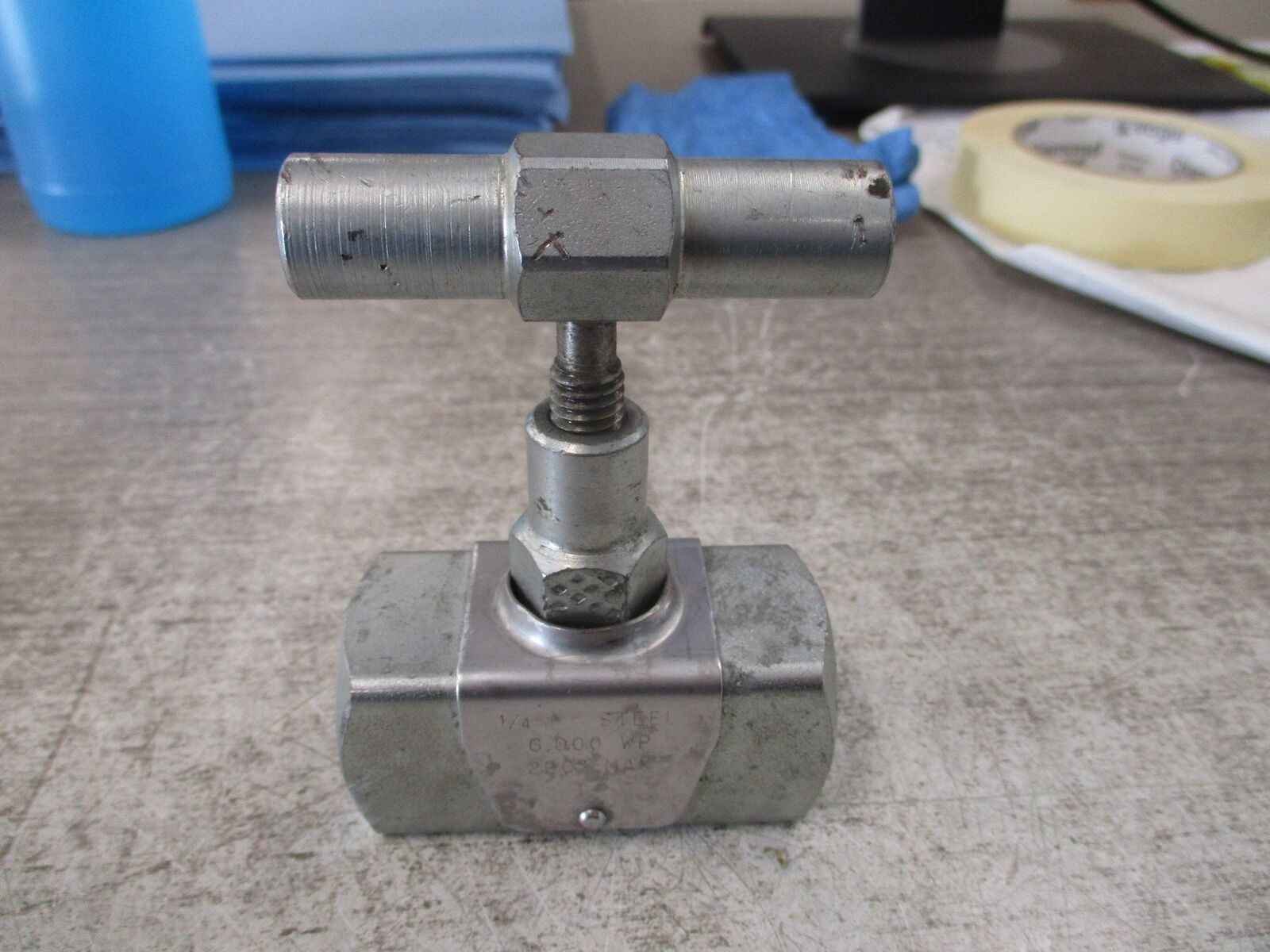 Balon Steel Needle Valve Size: 1/4" 6000 WP Used