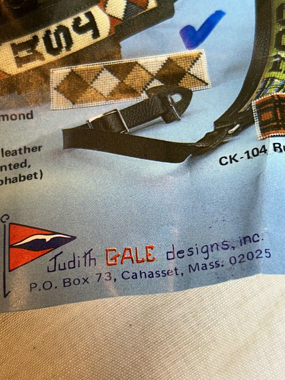 Camera Strap Leather 17” Judith Gale Designs Ma.