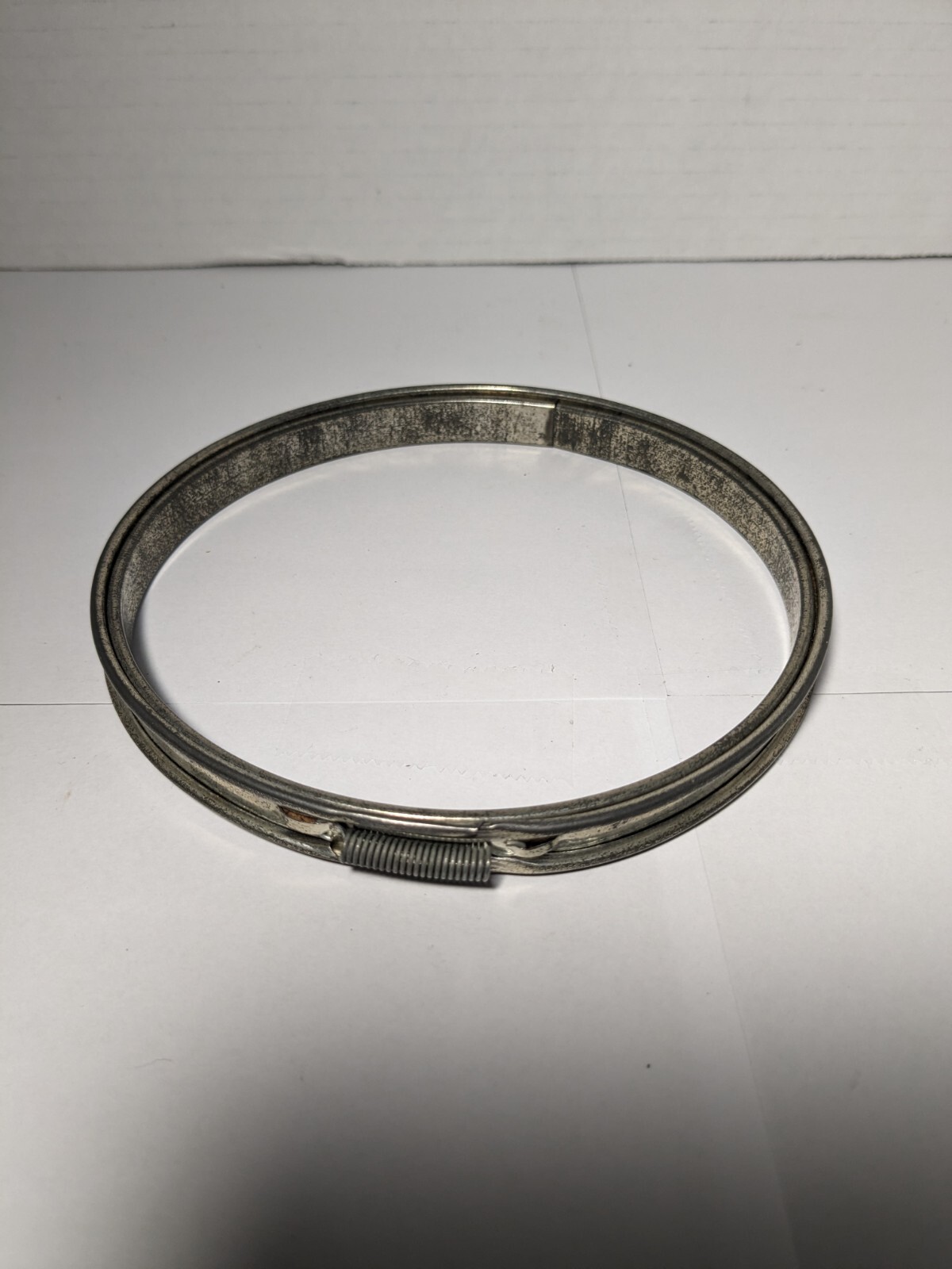Vintage 5" Metal Round Spring Tension Cork Lined Embroidery Hoop - Made in USA