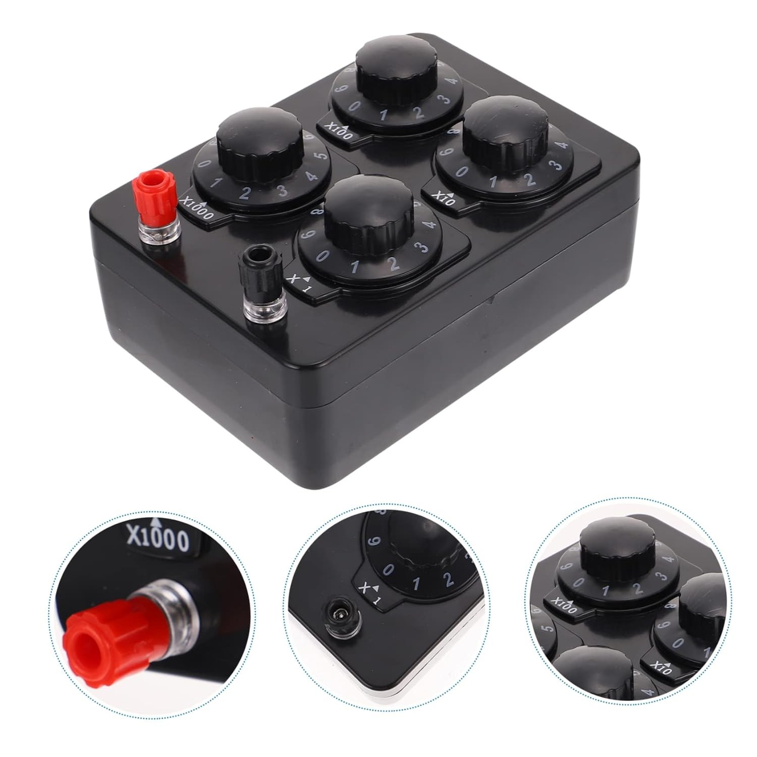 Variable Resistance Box 0 9999 Ohm Adjustable Resistor Decade Substitution Box