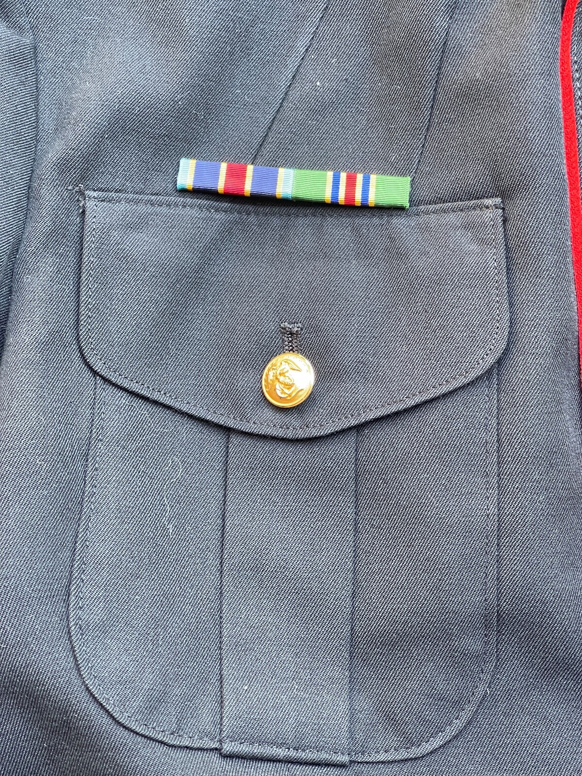 USMC Uniform Jacket W/ Medals Sz 41L