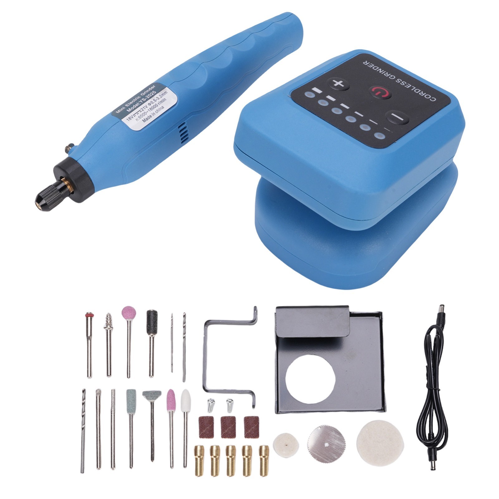 Cordless Electric Die Grinder 6-Speed 18000RPM Rotary Tool Kit for Polishing