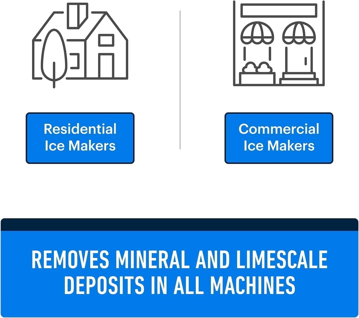 Universal Ice Machine Cleaning Solution: 16 fl oz Descaler for Crisp Ice