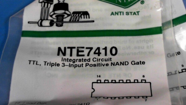 New (2pcs) NTE7410 NTE ELECTRONICS IC Logic