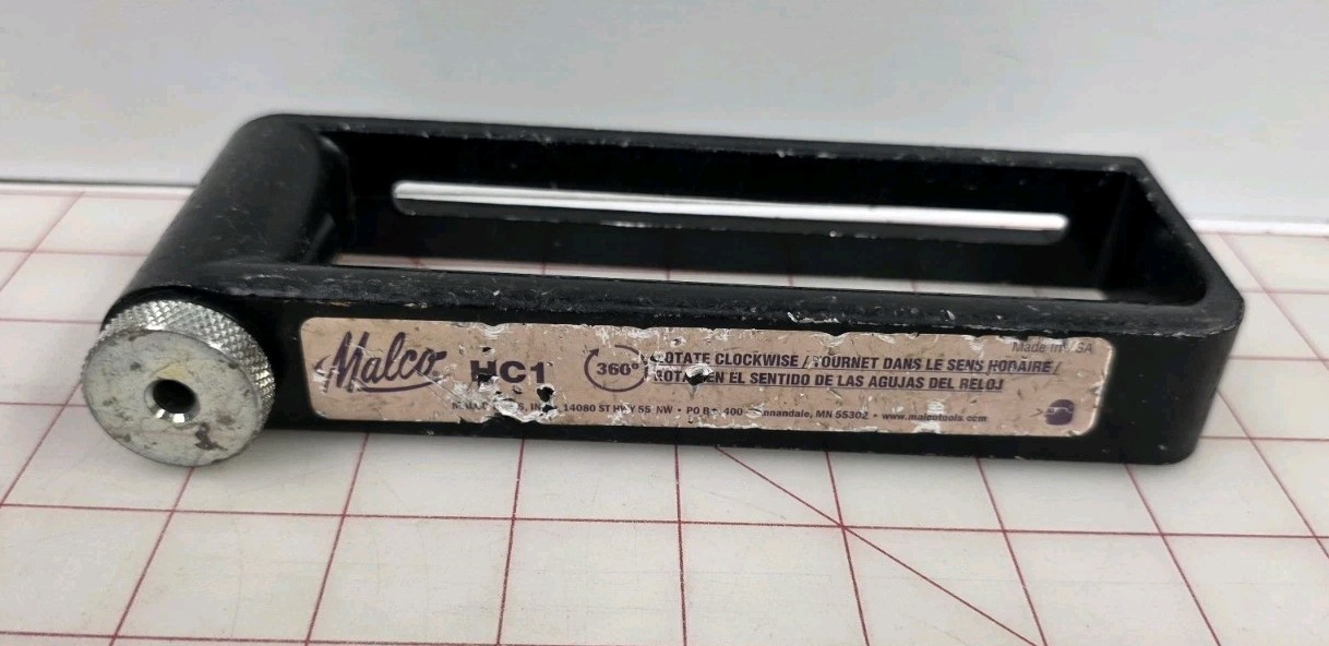 Malco HC1 Adjustable Sheet Metal Hole Cutter HVAC Duct Tool 2"-12" USA Body Only