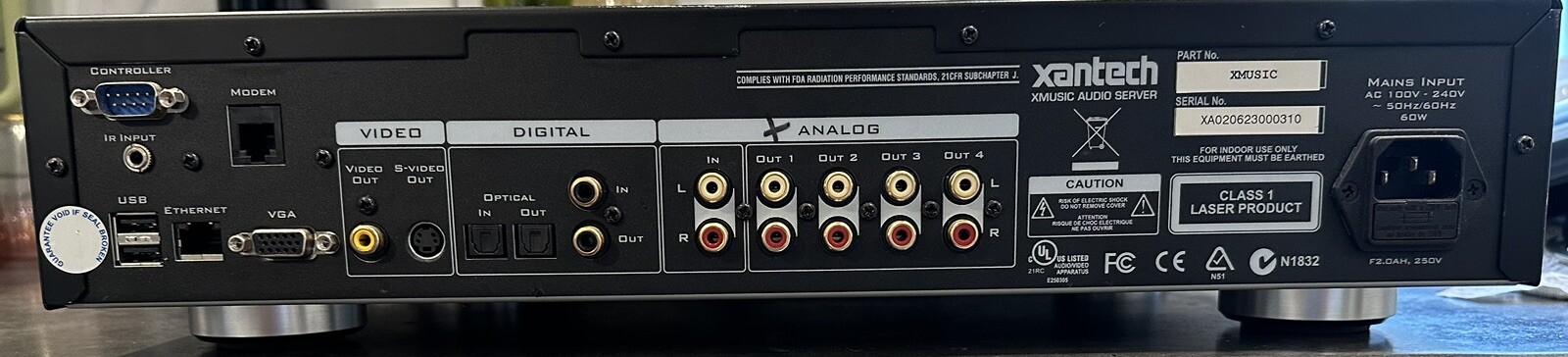 Xantech XMUSIC Audio Server - Pre-Owned UNTESTED! READ!