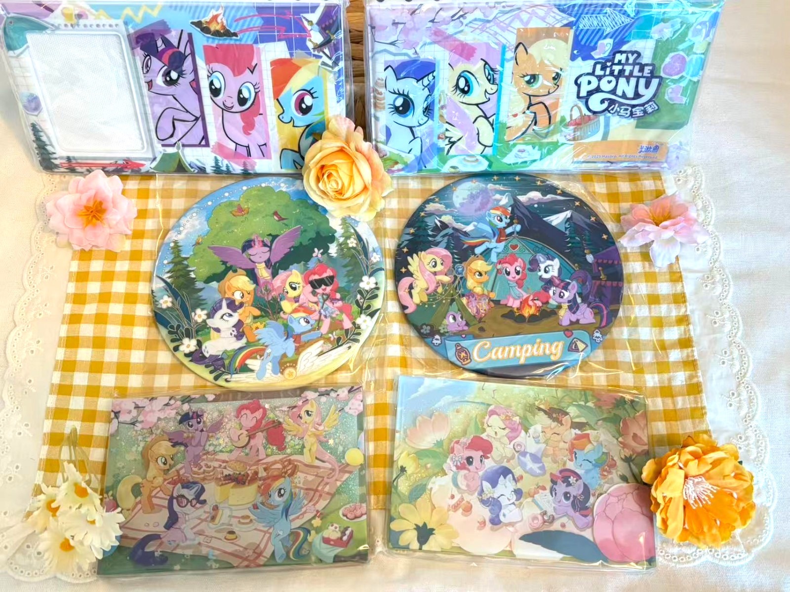 Kayou My Little Pony Pop-Up Forest Adventure Card Binder/Badge(Pin)/Shaker