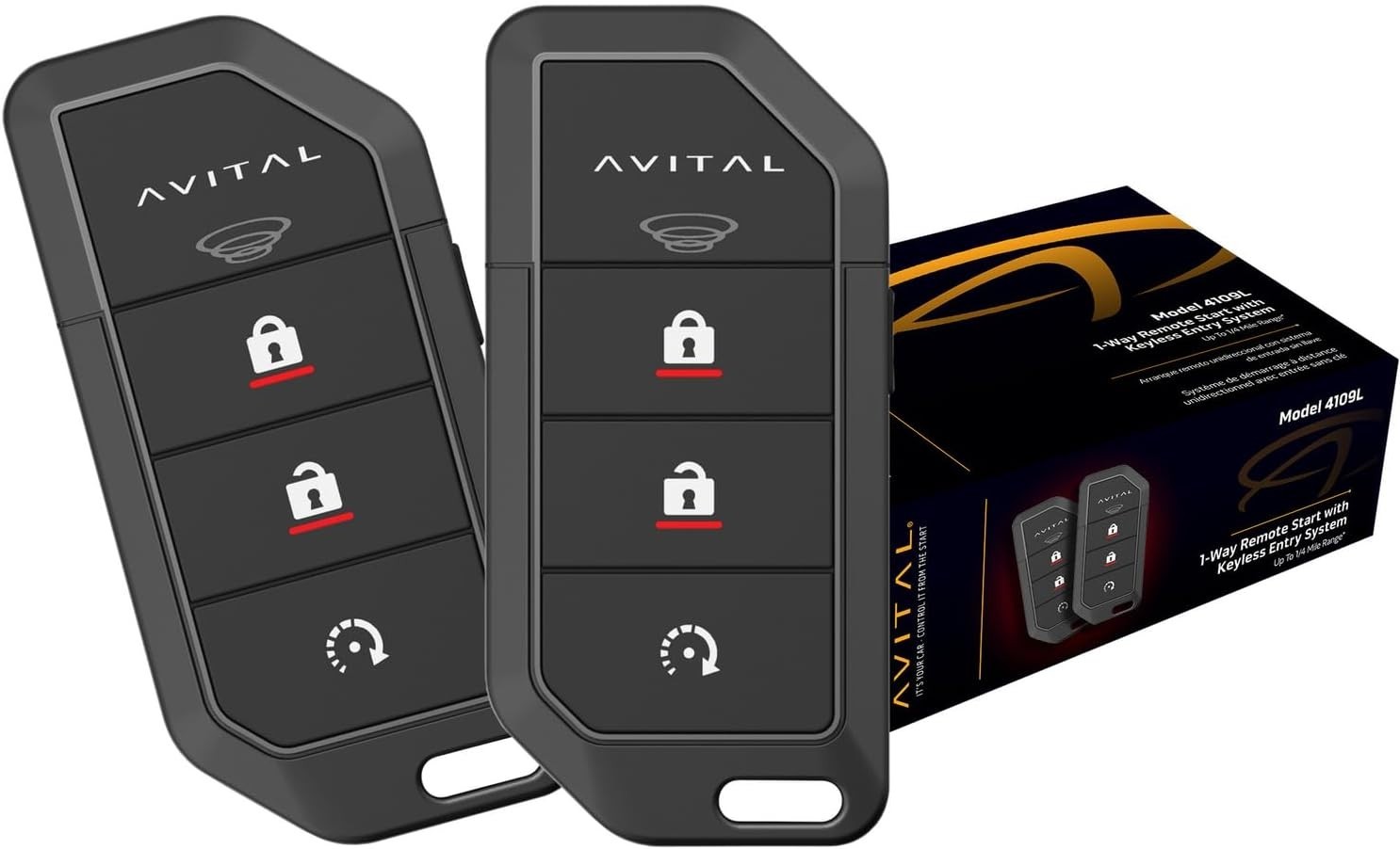 1-Way Remote Start System with Two 4-Button Remotes