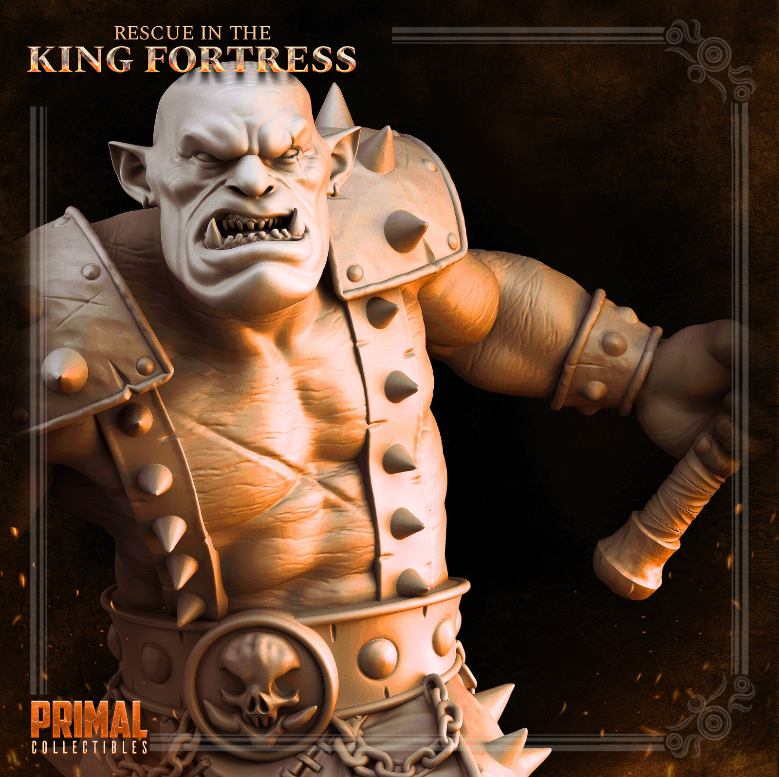 Dnd Primal Collectibles Orc Set Mini x3 32mm TTRPG