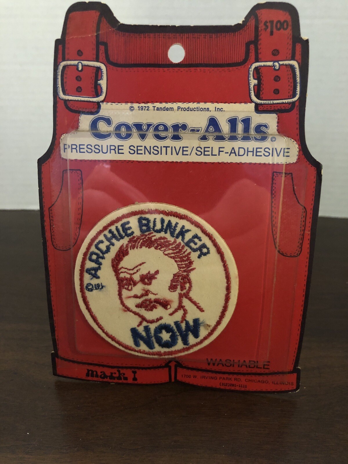 1972 Cover-Alls “Archie Bunker Now” Patch.
