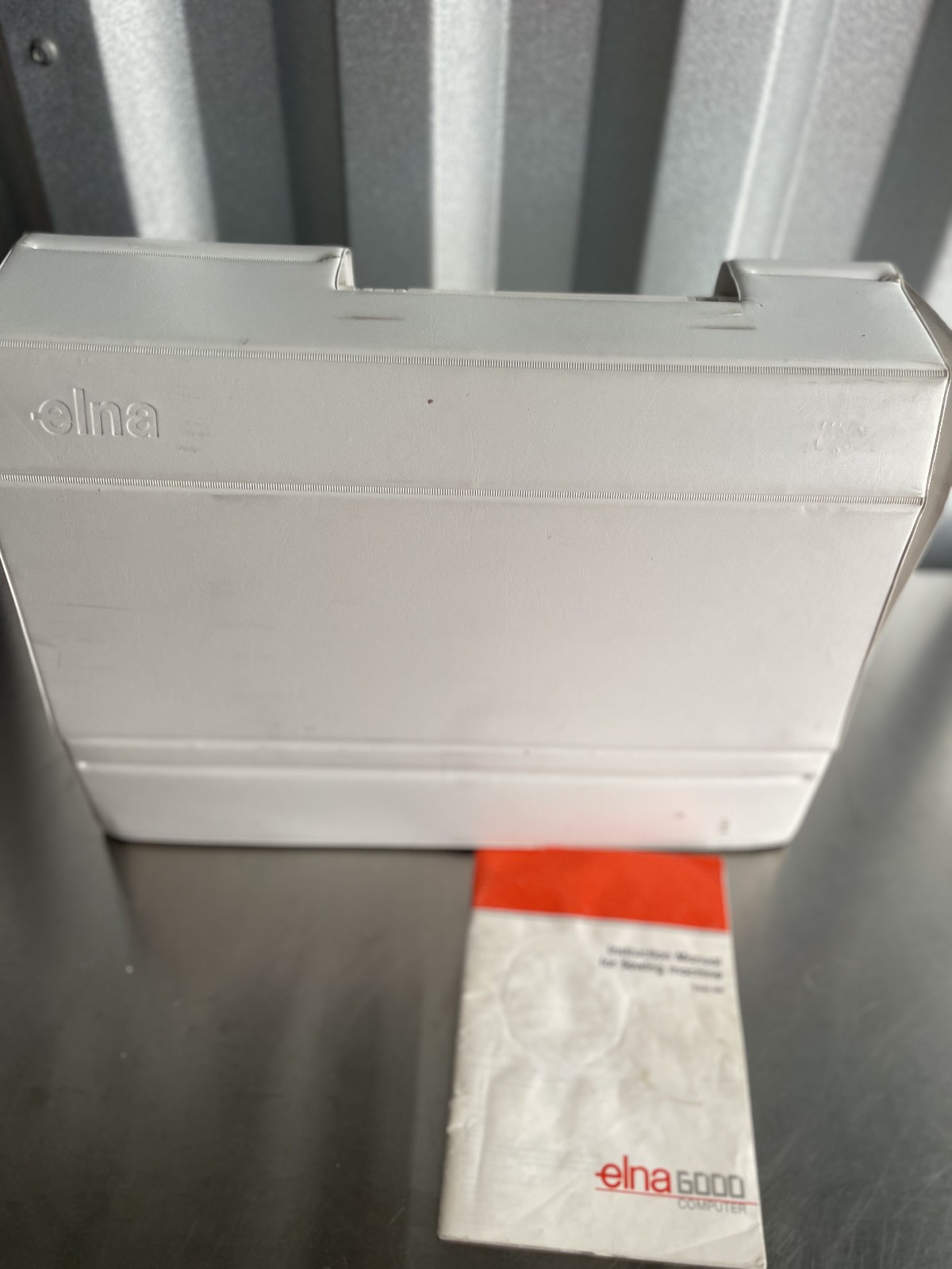 Elna 6000 Computer Precision Switzerland Sewing Machine hard & soft Case & Pedal