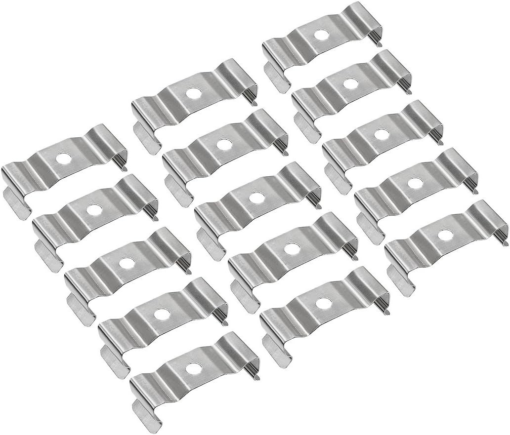 T8 Clips Bracket Hanger for Integrated Tube Light Fixture, Nickel-plated Mangane