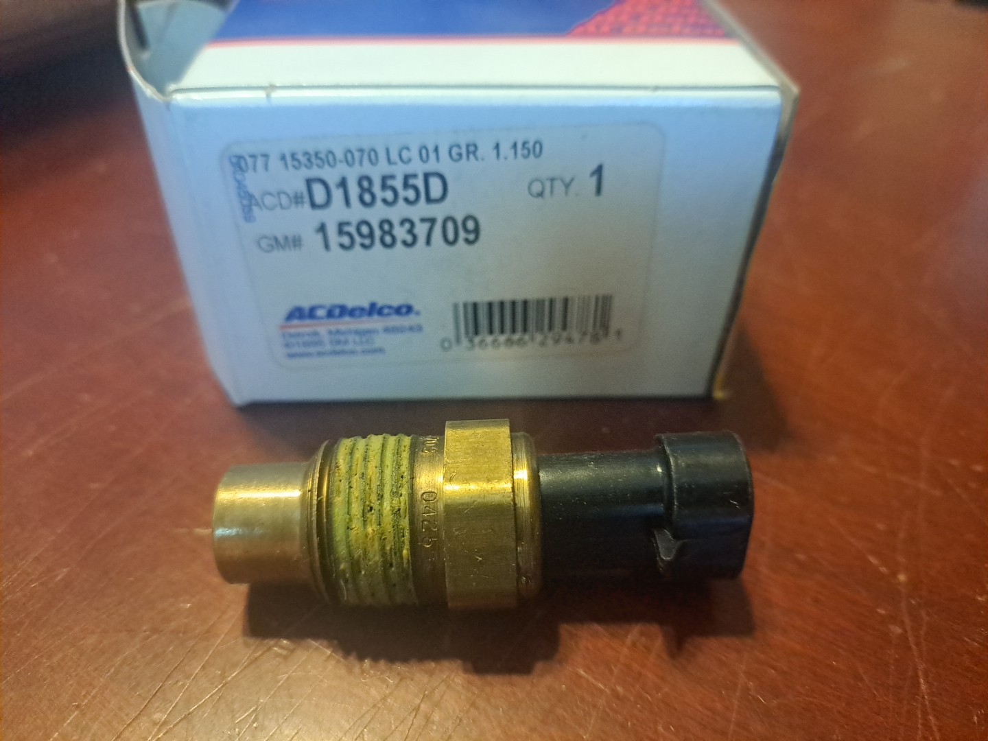 Genuine GM 15983709 Switch Engine Cool Temp Indicator 1995-1996 Chevrolet NOS