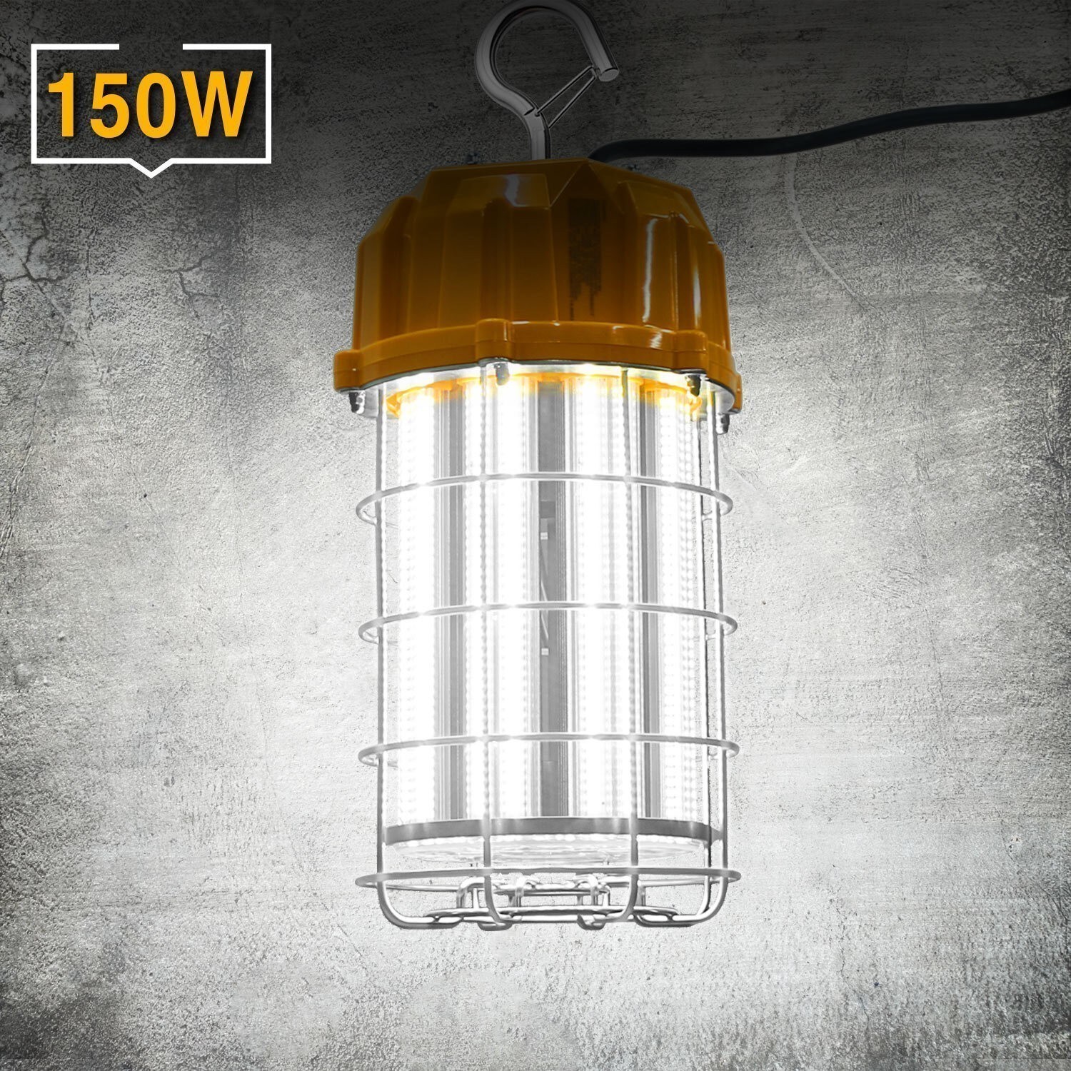 LED Temporary Work Light 150W LED Construction Lights 21000Lm 5000K Jobsite Lamp