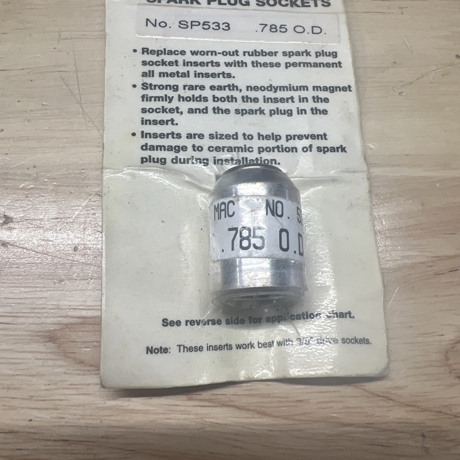 Mac Tools Magnetic Insert For Spark Plug Sockets .785 OD