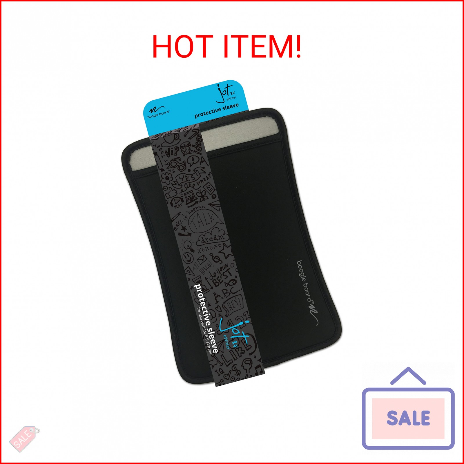 Boogie Board Jot Writing Tablet Protective Sleeve with Neoprene Material - for 8