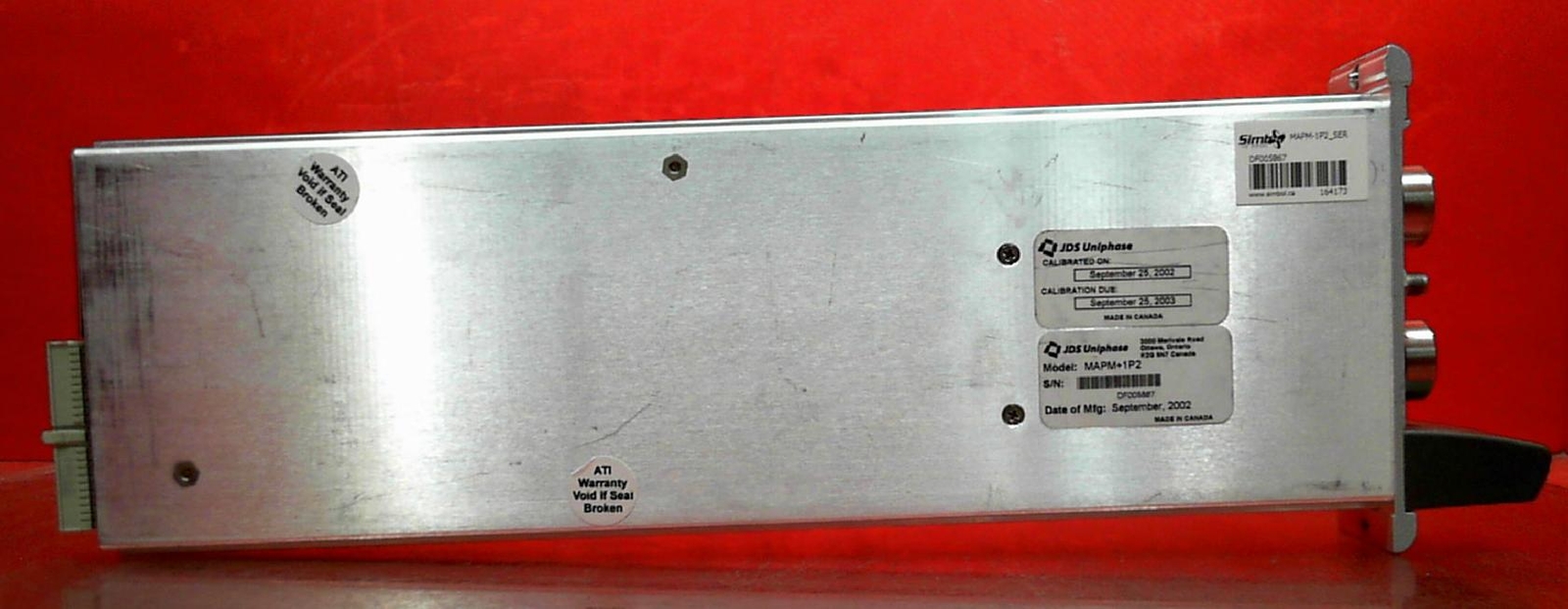 JDS Uniphase MAPM+1P2 Power meter module DF005867