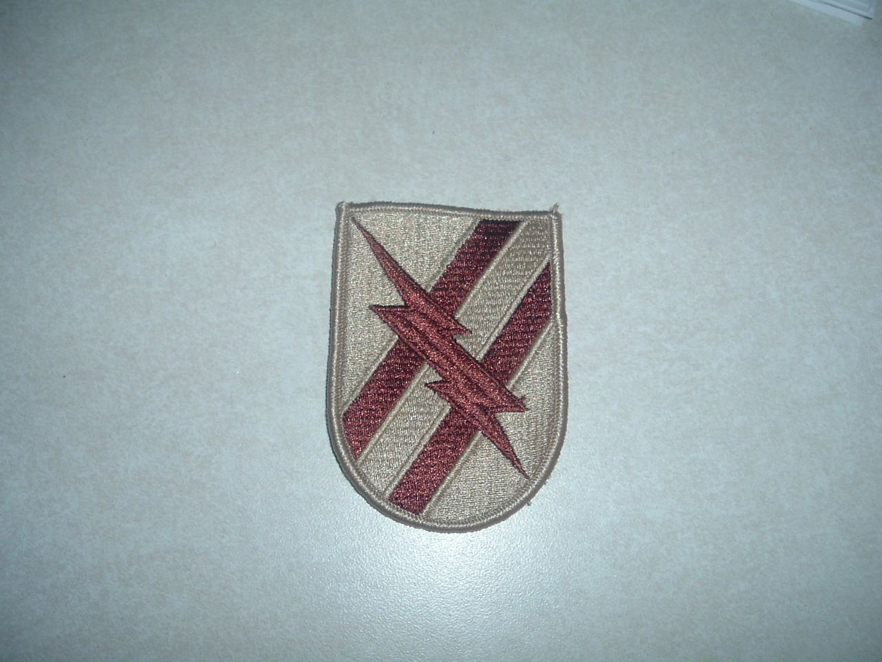 GENUINE MILITARY PATCH US ARMY 48TH INFANTRY BRIGADE DESERT TAN NEW OLD STOCK