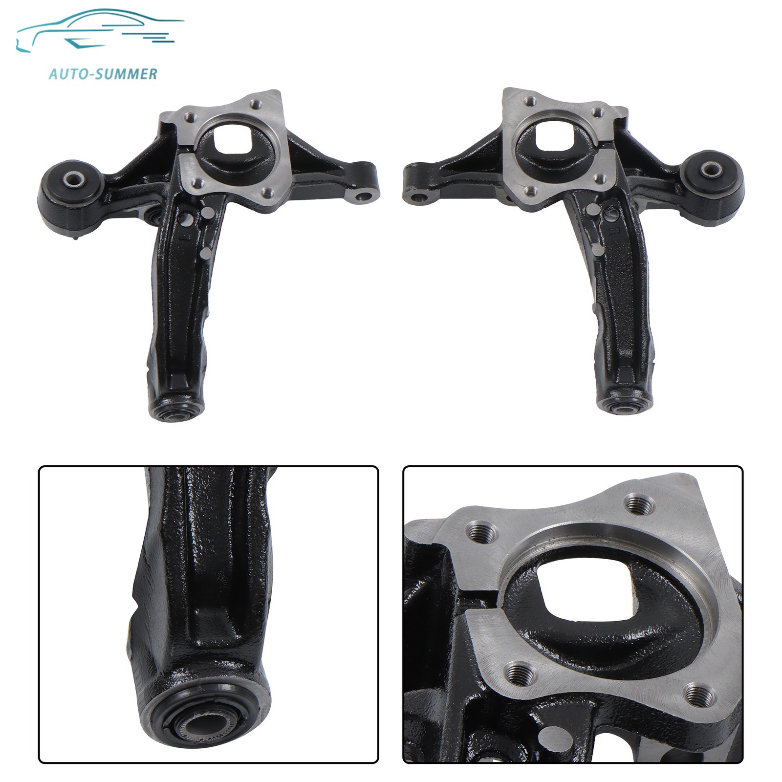 Pair Rear Steering Knuckles For Toyota Highlander Avalon Camry Lexus ES330 ES300