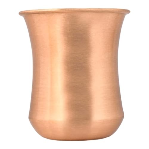 Pure Copper Curved Tumblers for Ayurvedic Health Benefits - 250ml Capacity
