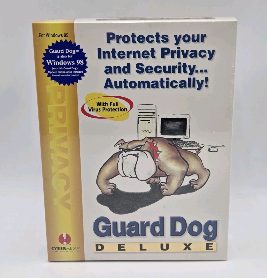 Guard Dog Deluxe PC Software Windows 95 / 98 PC CD-ROM New Old Stock Sealed