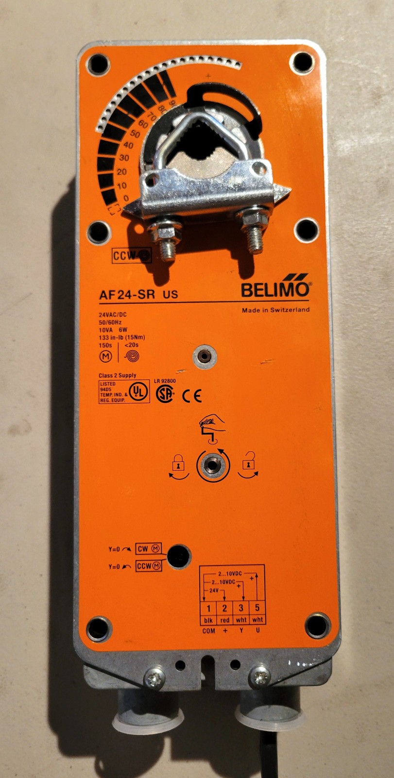 BELIMO Spring Return Damper Actuator AF24-SR US AF24SR 24VAC HVAC TESTED GOOD!