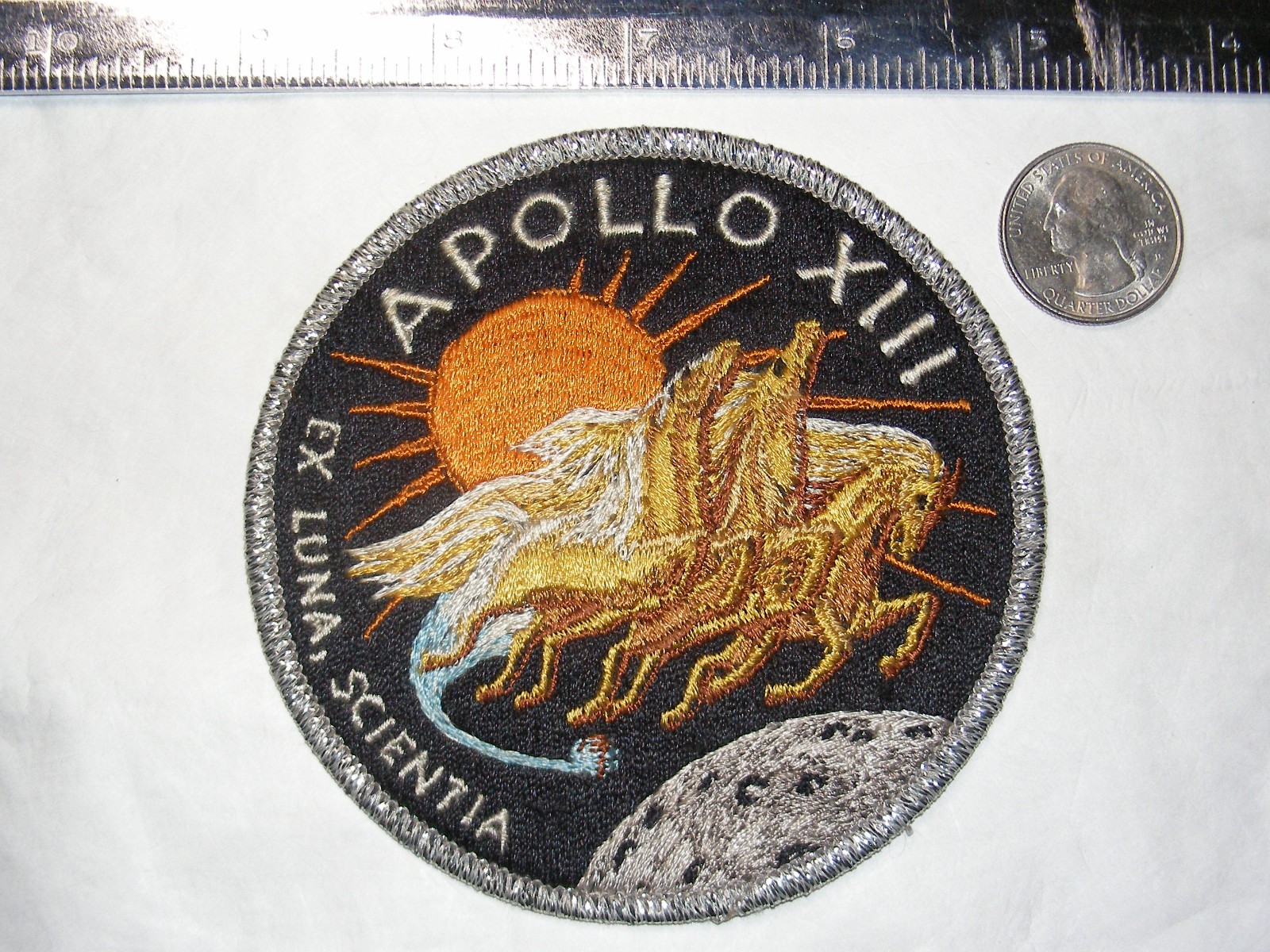 Vintage Original Apollo 13 (XIII) Embroidered Crew Patch (as worn by crew) NASA