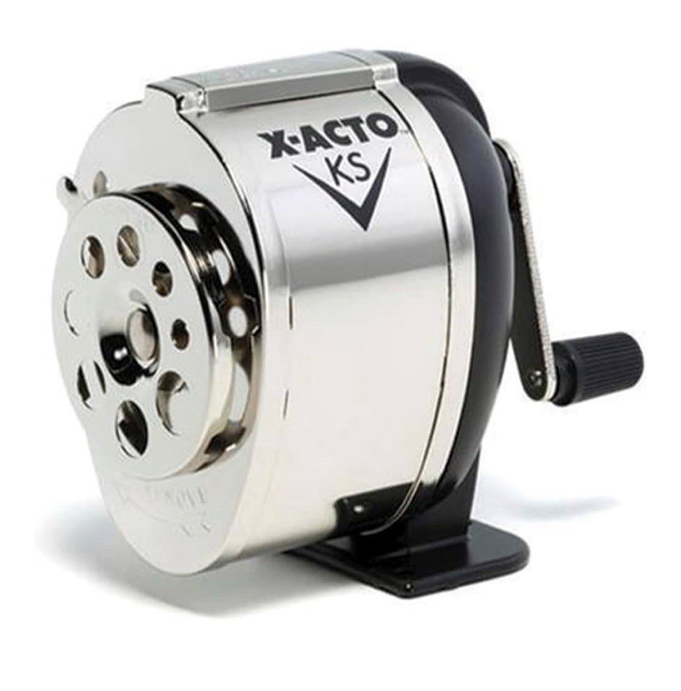 Pencil Sharpener Wall Mount Manual Crank School Vintage Look Boston Metal Desk