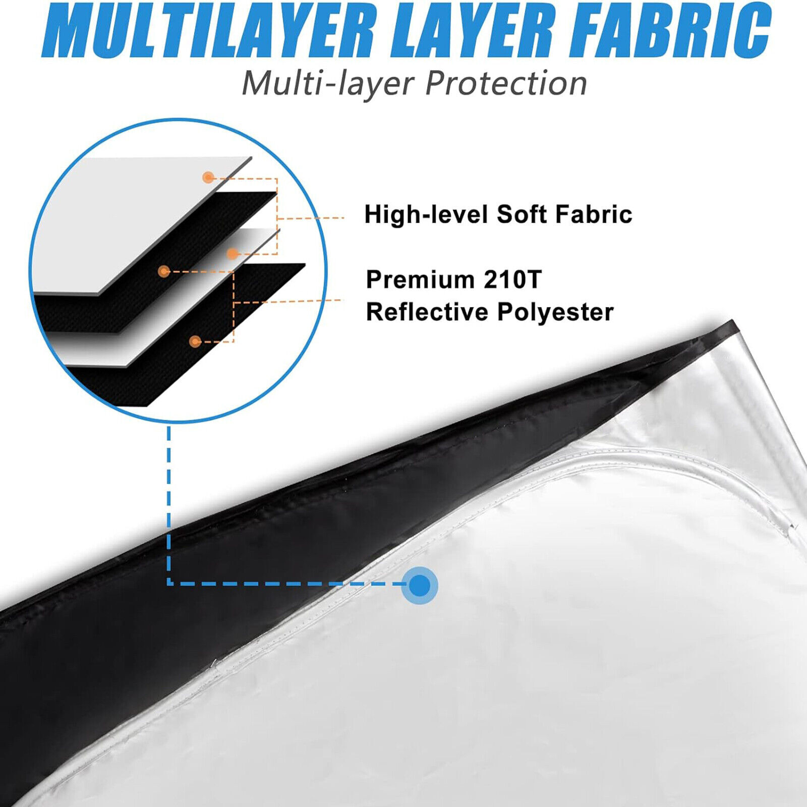 Foldable Windshield Sun Shade UV Protection Custom Fits Mercedes C-Class W205