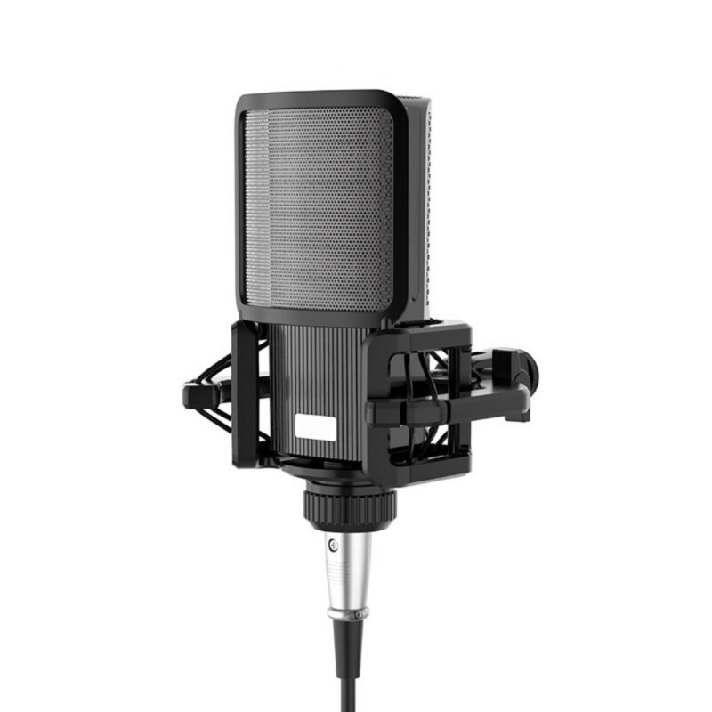 Adjustable Microphone Shock Mount With Microphone Filter Windscreen Reduce Noise