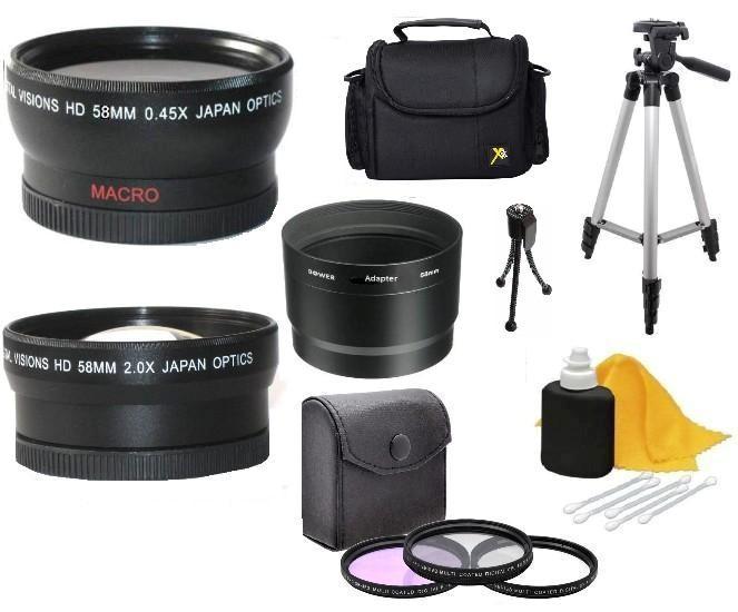Accessory Kit (Wide, Telephoto. Filters Tripod) for Nikon Coolpix P7700 P7800