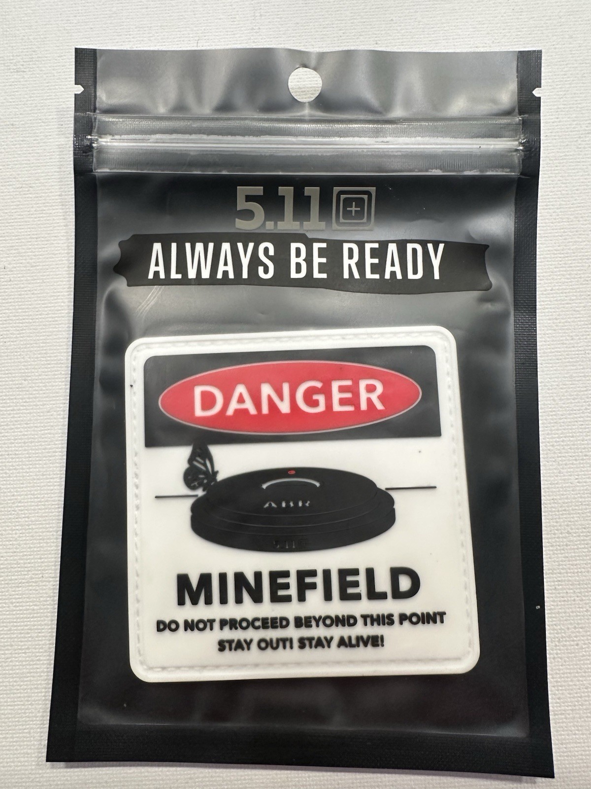 5.11 Tactical Minefield Morale Patch Hook & Loop PVC  Patch Style 92089