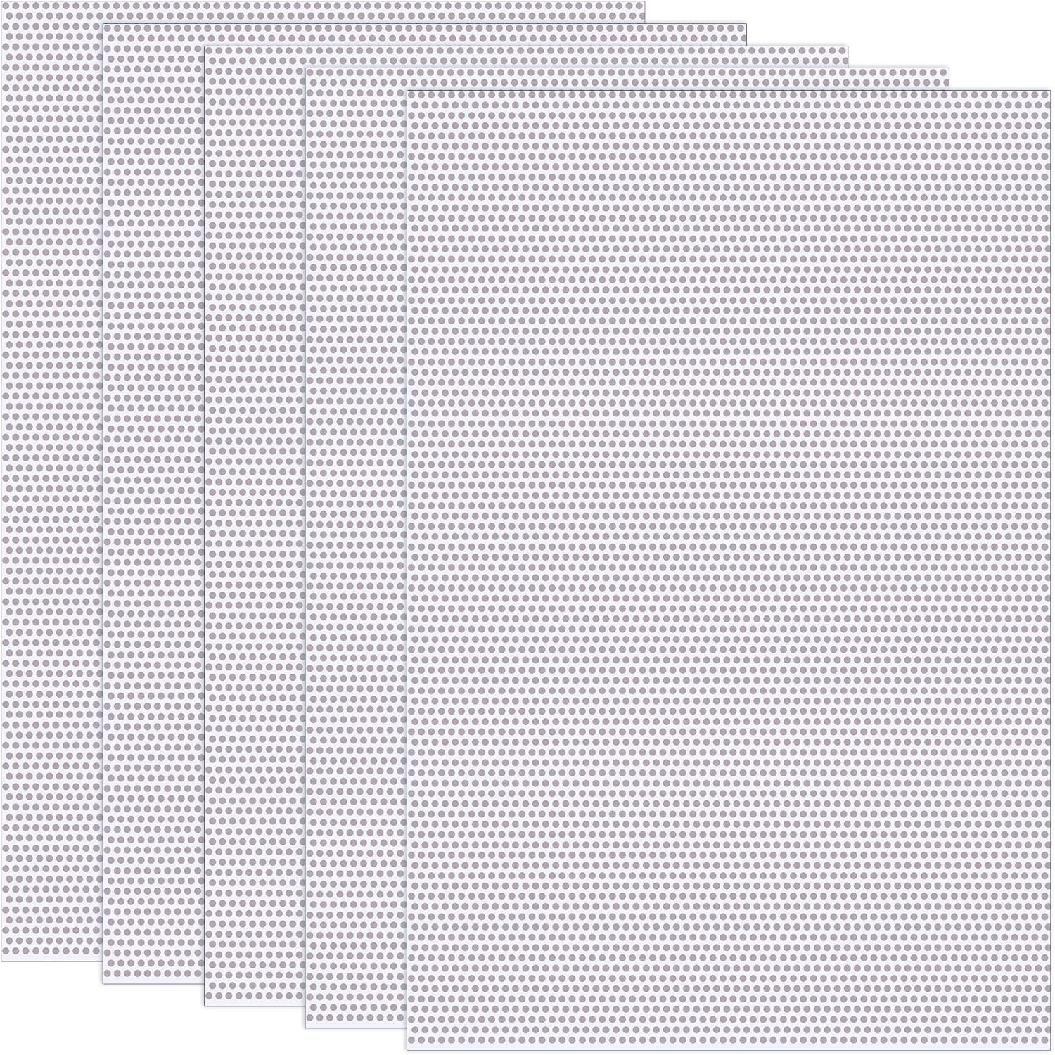 5 Sheets of 0.8mm Waterproof PVC Eye Mesh for Fursuit and Cosplay Crafts