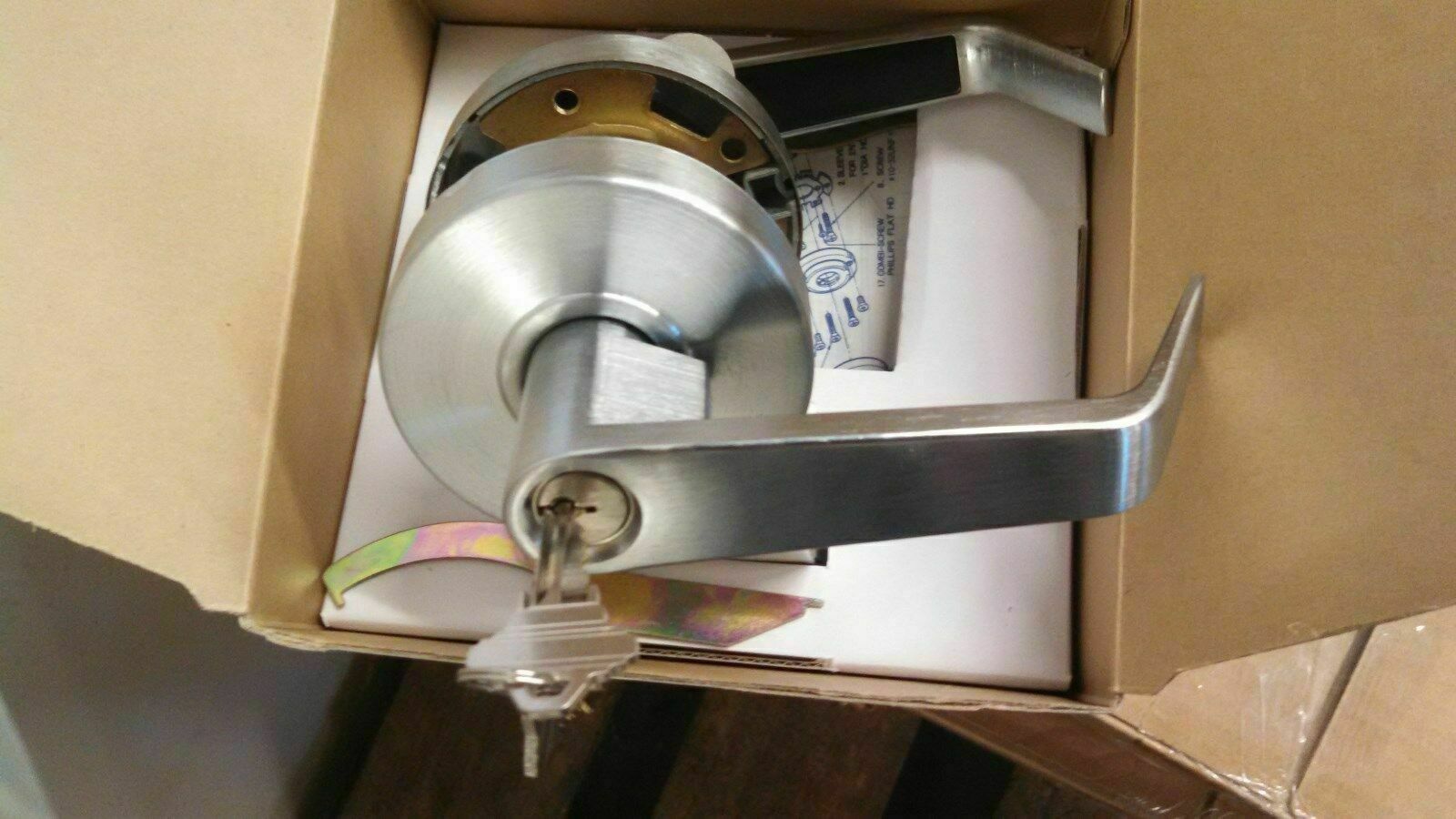 SMR AUR53 US26D SCHLAGE C 2 3/4" ENTRY LOCKSET GRADE 2 HEAVY DUTY MASTERKEYED