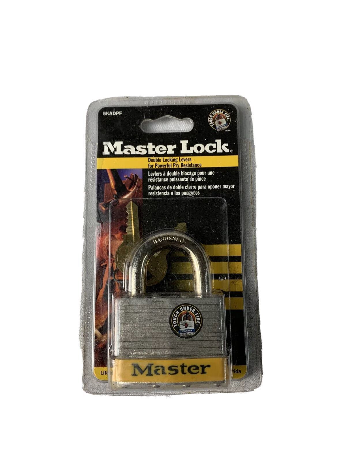 Masterlock Maximum Security Steel Padlock Double Locking Levers