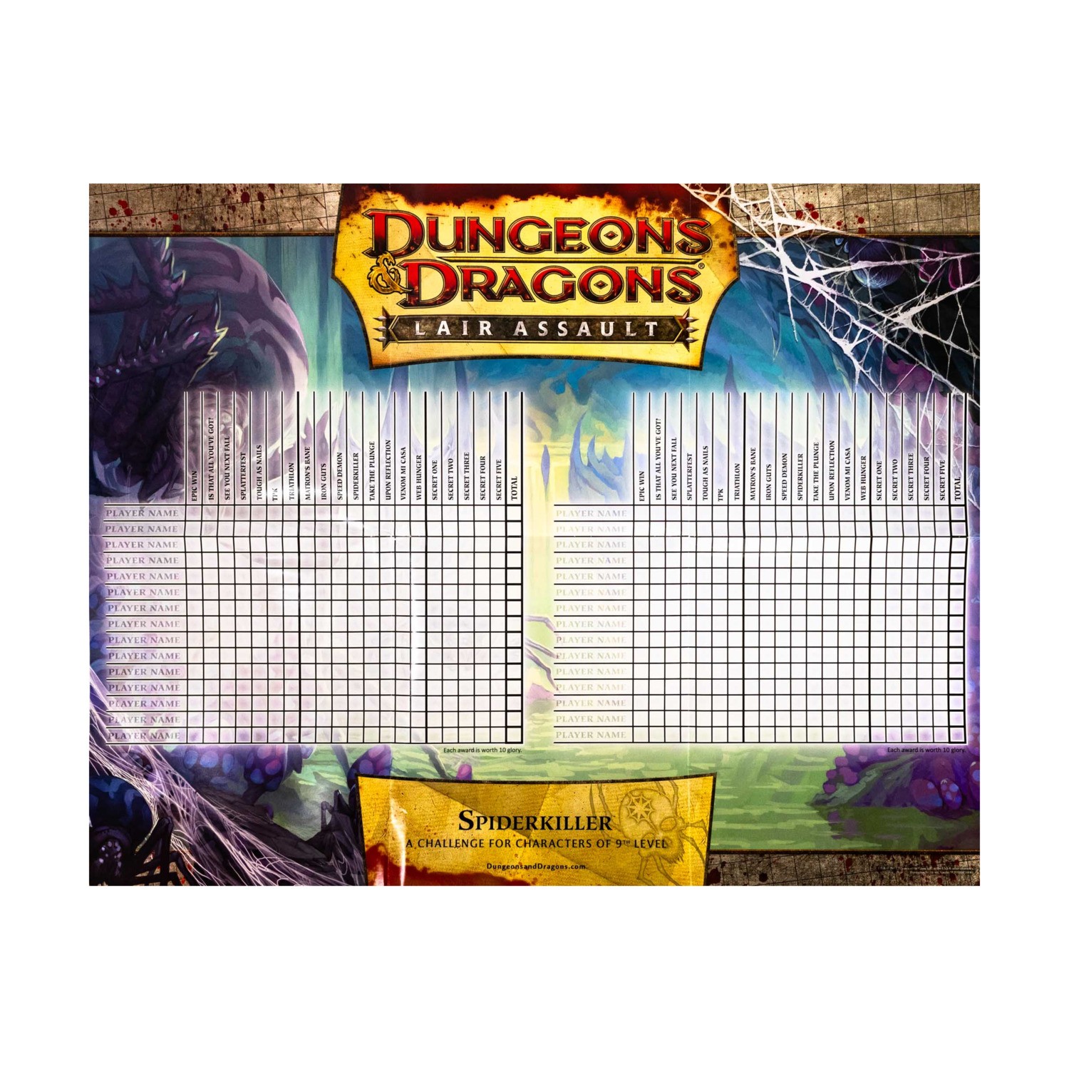 WotC D&D 4e Lair Assault - Spiderkiller Poster Bag VG+