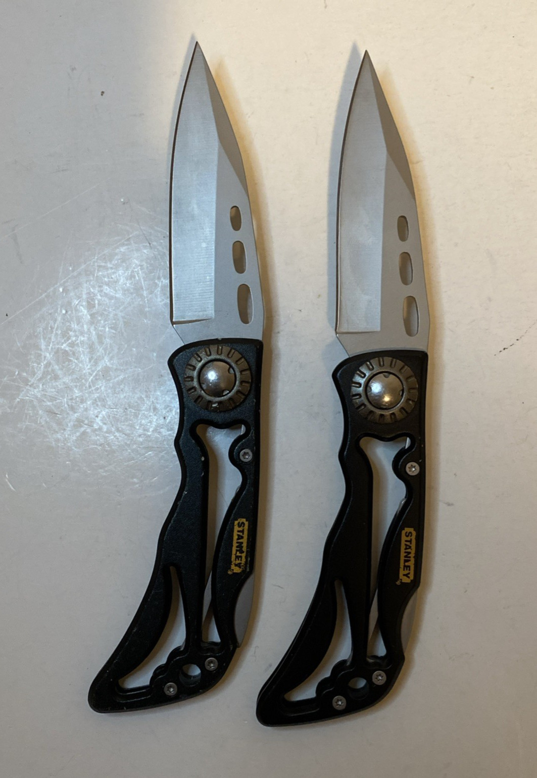 Stanley 10253 7-1/4" Skeleton Frame Pocket Knives Lot of 2 – Folding Utility Kni